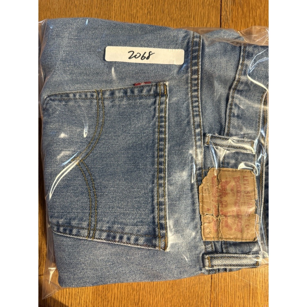 Levi's 505 Jeans Mens 40x29 Blue Denim Straight Regular‎ Grunge Retro American - Picture 12 of 12